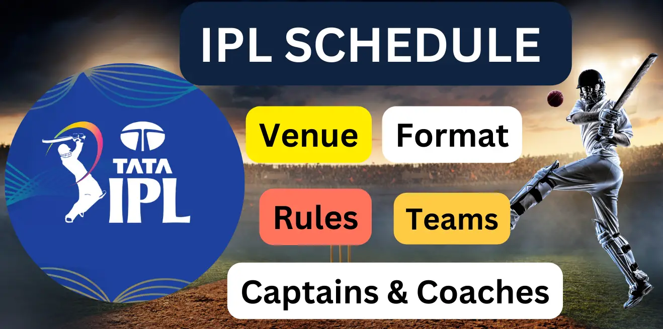 IPL Schedule 2023 – Venue, Format, Rules, Team Captains, And Coach Details