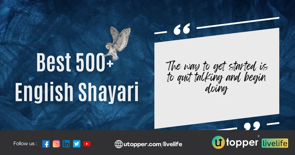 Top 500+ English Shayari