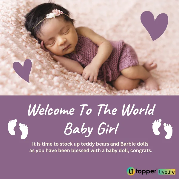 best wishes for newborn baby girl