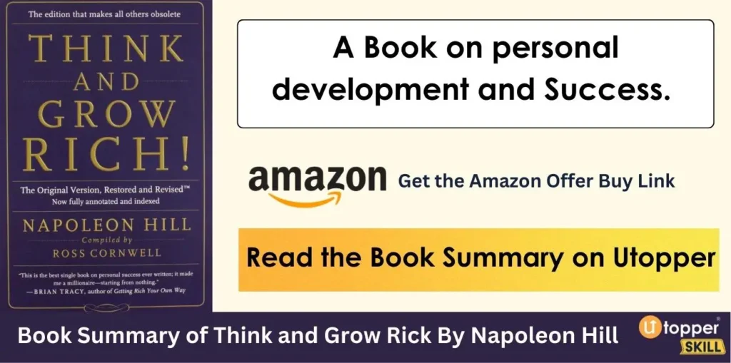 Book Summary of Think and Grow Rich By Napoleon Hill