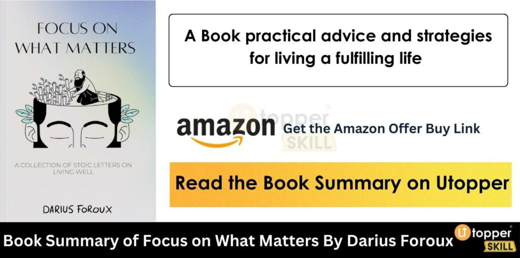 Book Summary of Focus on What Matters By Darius Foroux