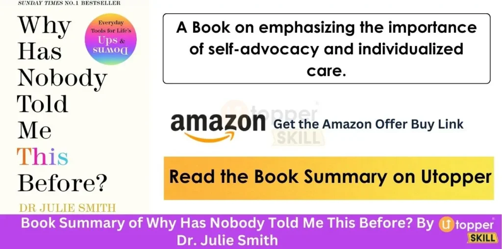 Book Summary of Why Nobody Told Me This Before By Dr. Julie Smith