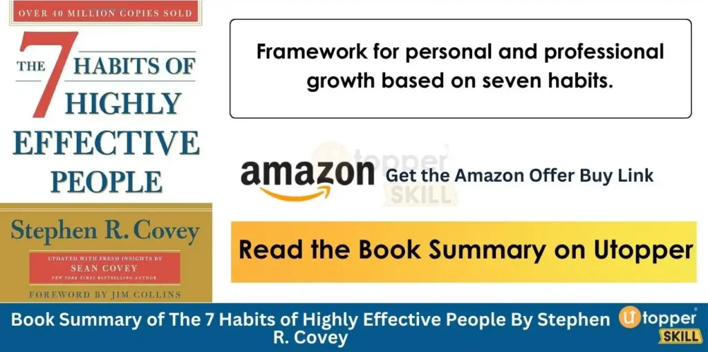 Book Summary of The 7 Habits of Highly Effective People