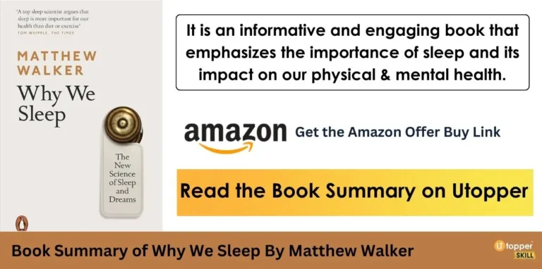 Book Summary of Why We Sleep By Matthew Walker