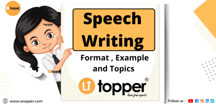 what is speech format , topic and example