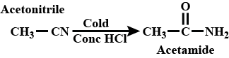 Acetonitrile Reaction with Concentrated HCl